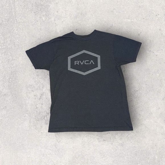 RVCA Graphic Logo Gray T-Shirt Men’s Medium - Picture 1 of 3